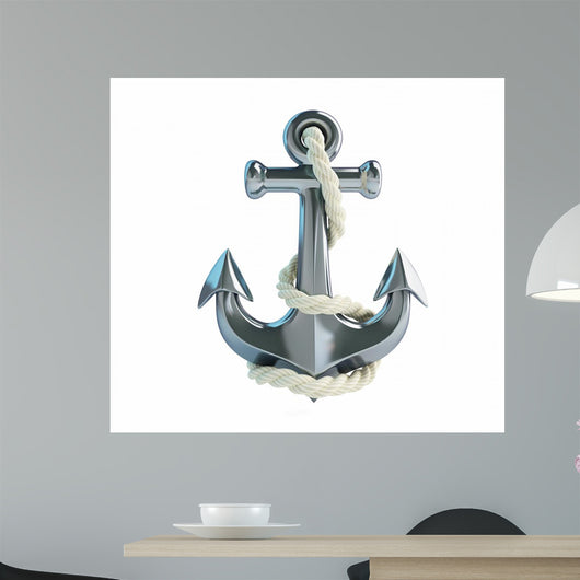 Anchor and Rope White