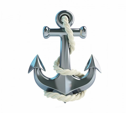Anchor and Rope White