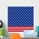 American flag background with stars symbolizing 4th july indepen Wall Mural