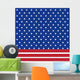 American flag background with stars symbolizing 4th july indepen Wall Mural
