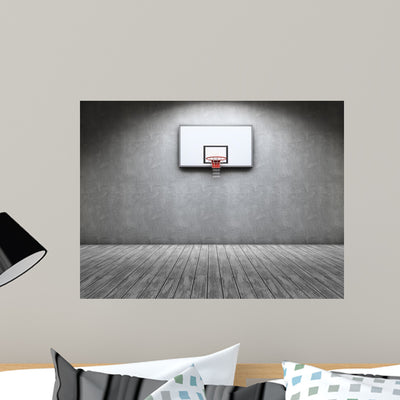 Basketball shown on a wall