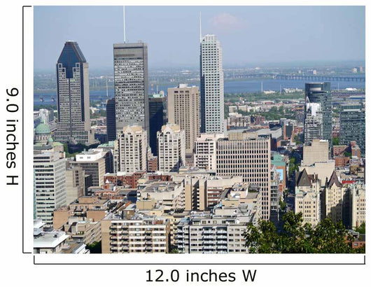 Montreal Downtown Skyline Viewed