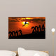 jumping  toward 2014 Wall Mural