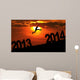 jumping  toward 2014 Wall Mural