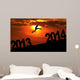 jumping  toward 2014 Wall Mural