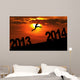 jumping  toward 2014 Wall Mural