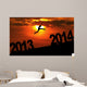 jumping  toward 2014 Wall Mural