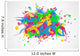 Abstract background with paint splashes. Vector illustration. Wall Mural