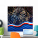 American fireworks Wall Mural