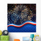 American fireworks Wall Mural