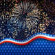 American fireworks Wall Mural