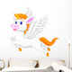 White Unicorn Horse Cartoon
