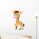Cute Baby Giraffe Wall Decal
