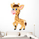Cute Baby Giraffe Wall Decal
