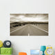 Empty californian highway through the desert Wall Mural