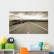 Empty californian highway through the desert Wall Mural