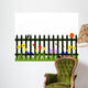 fence with spring flowers Wall Decal
