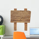 Old Weathered Wood Sign Wall Decal