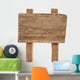 Old Weathered Wood Sign Wall Decal