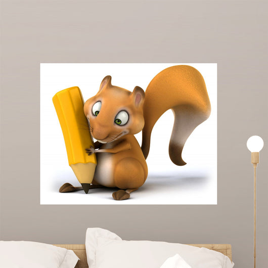 Fun Squirrel Wall Decal