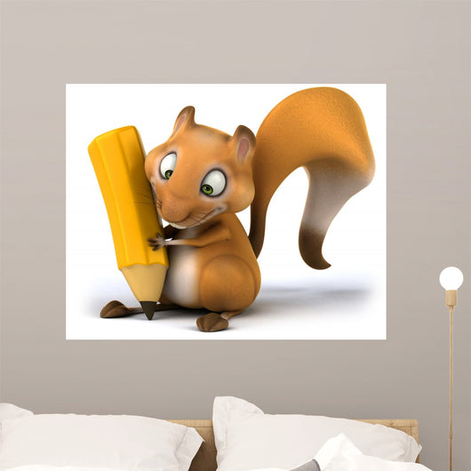 Fun Squirrel Wall Decal