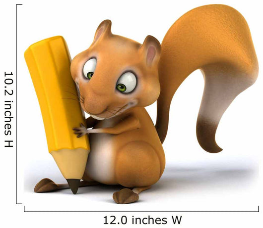 Fun Squirrel Wall Decal