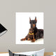Doberman Dog with Puppy