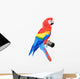 Colorful parrot macaw Wall Decal