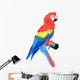 Colorful parrot macaw Wall Decal