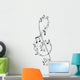 G-clef Music Notes Wall Decal