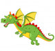 Cute Dragon Flying Wall Decal