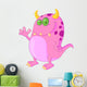 Cute monster cartoon Wall Decal