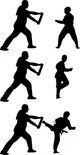 Taekwondo Silhouette Vector