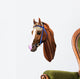 Head Redhead Riding Horse Wall Decal