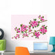 Sakura Bird Spring Postcard Wall Mural
