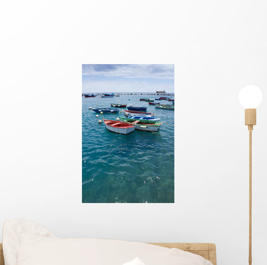 Colorful Fisher Boats Blue