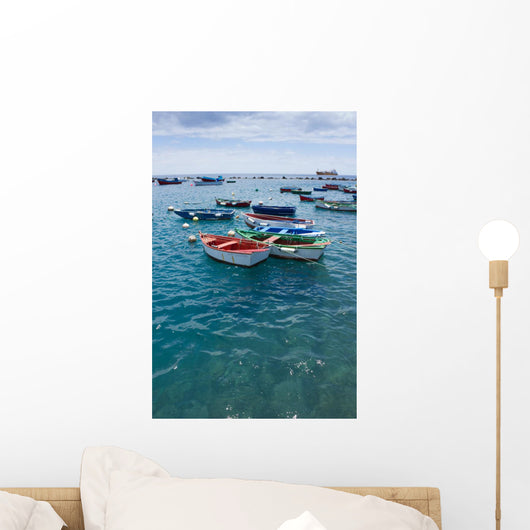 Colorful Fisher Boats Blue