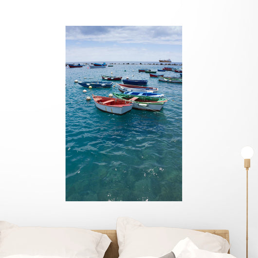 Colorful Fisher Boats Blue