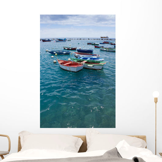Colorful Fisher Boats Blue