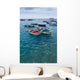 Colorful Fisher Boats Blue