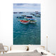 Colorful Fisher Boats Blue