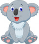 Cute koala cartoon Wall Decal
