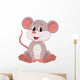 Cute mouse cartoon Wall Decal