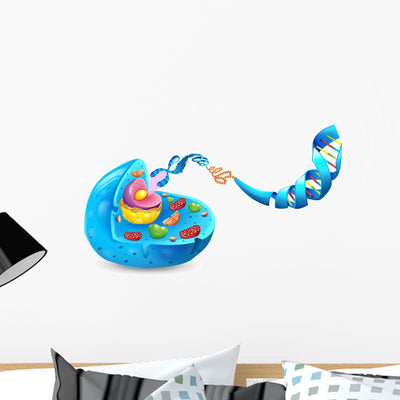 Deoxyribonucleic Acid Wall Decal shown on a wall
