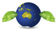 Planet Earth with Leaves Wall Decal