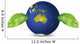 Planet Earth with Leaves Wall Decal