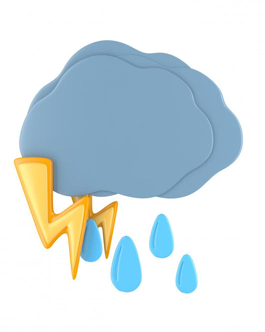 Dark Cloud with Raindrops