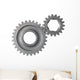 Two Gears Wall Decal