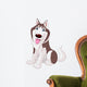 Cute husky Wall Decal