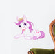 Cute Horse Princess Wall Decal